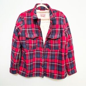 Levi's Sherpa Lined Flannel Jacket Coat